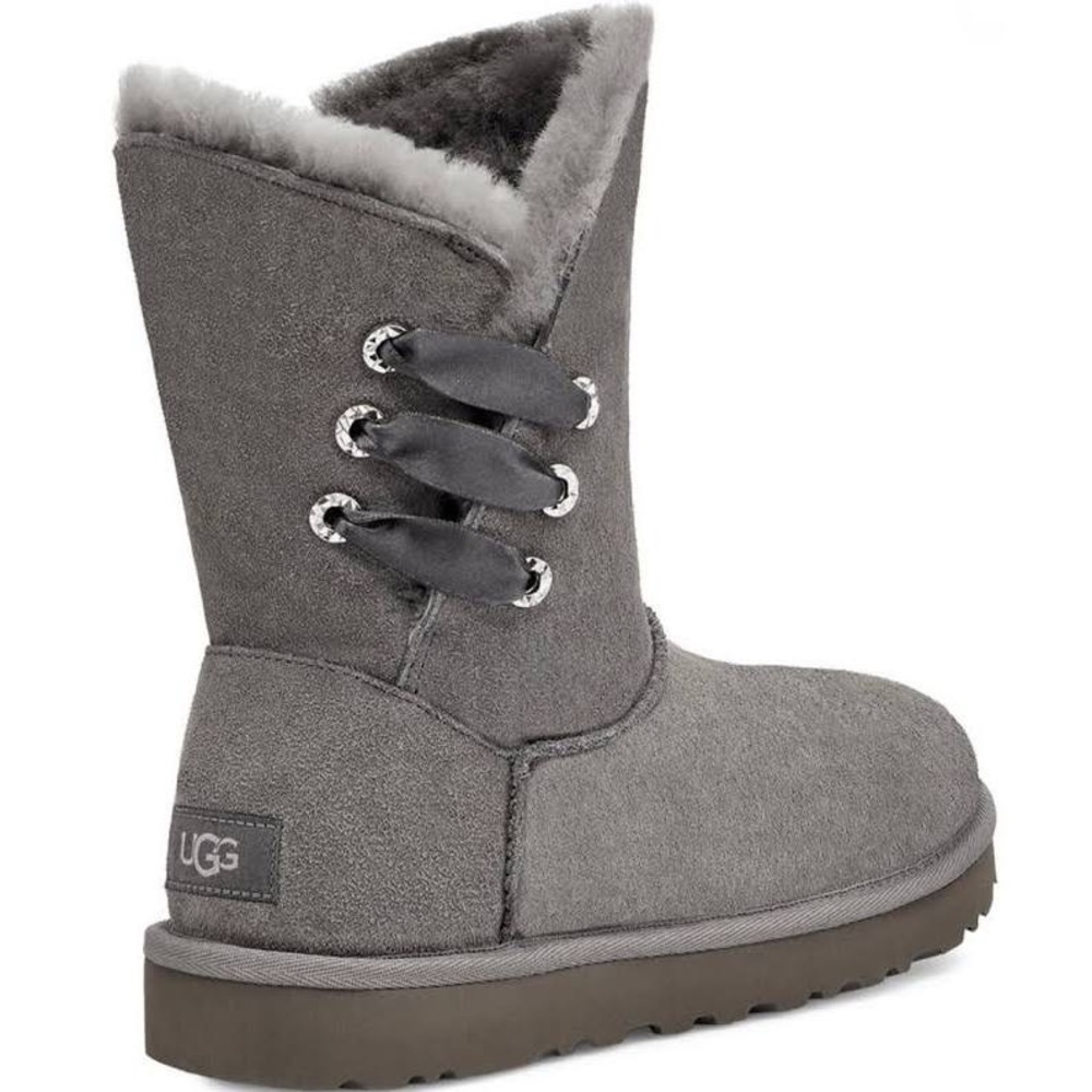 NIB UGG Constantine Ribbon Boots Grey Size 5